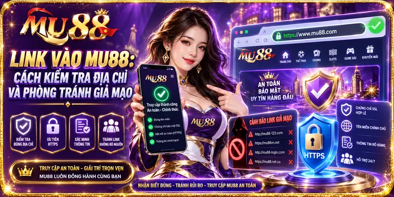 Link Vào MU88: Cách Kiểm Tra Địa Chỉ Và Phòng Tránh Giả Mạo